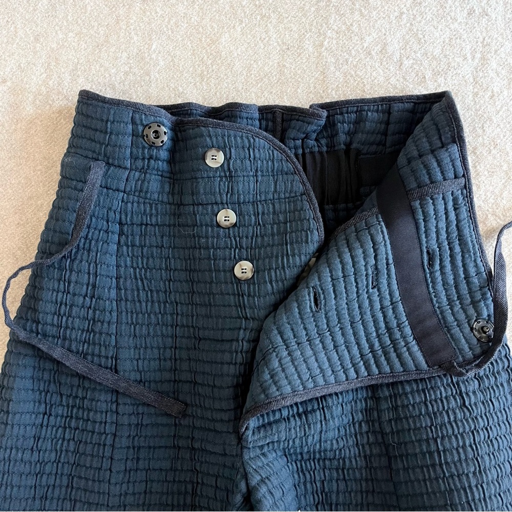 Faye Toogood the Upholsterer trousers- Rope Quilted Pewter - Picture 3 of 11